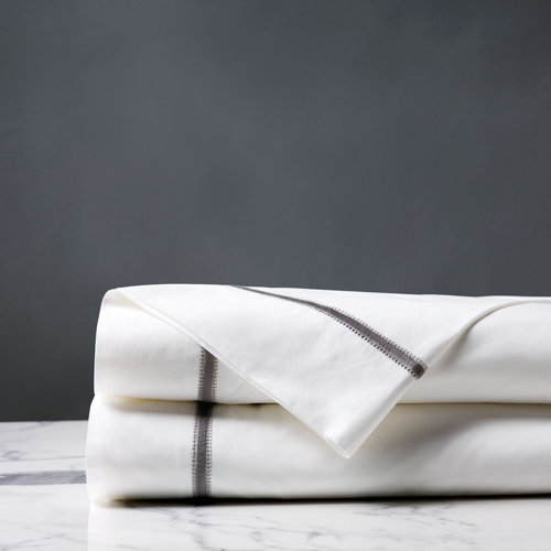 Eastern Accents Willow Egyptian Cotton Percale Flat Sheet Wayfair